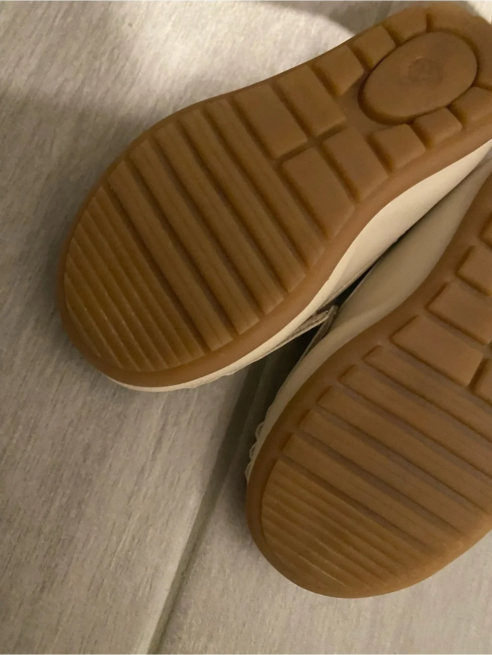 Kids Cream Slip-On Moccasins by